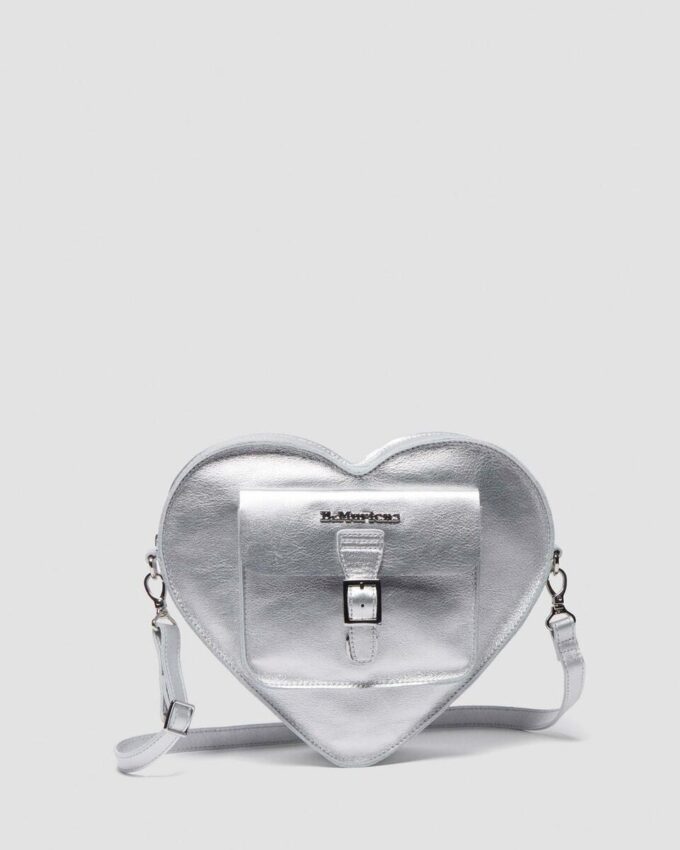 HEART BACKPACK Milled Metallic Backpack