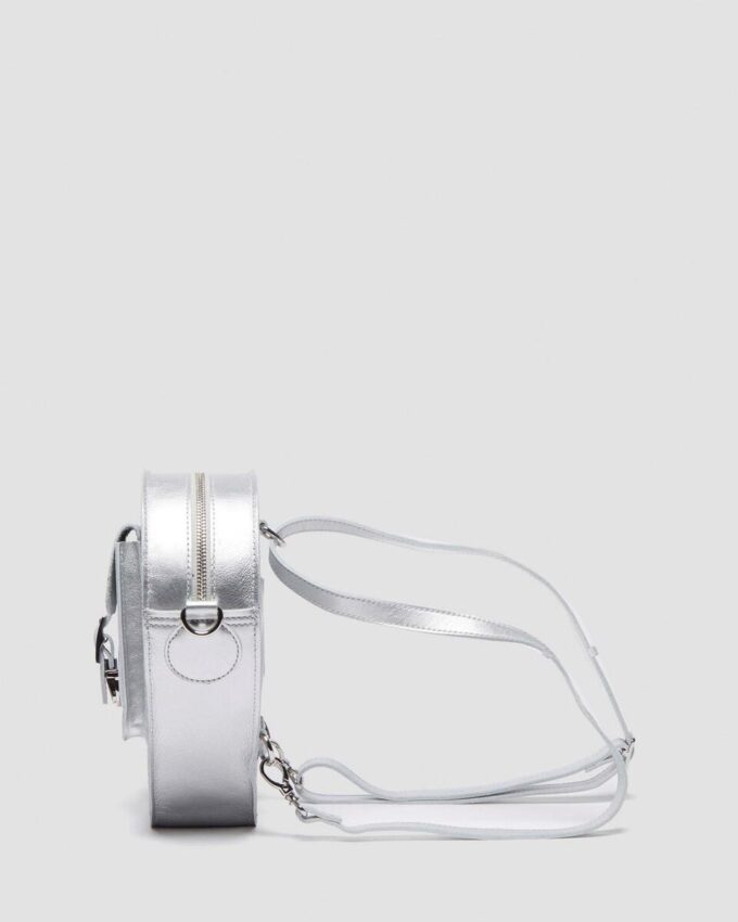 HEART BACKPACK Milled Metallic Backpack