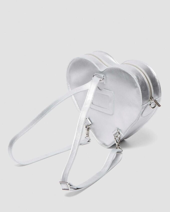 HEART BACKPACK Milled Metallic Backpack