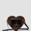 Heart Bag Leopard Kiev Leather Backpack