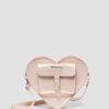 Heart Bag Metallic Shift Leather Backpack