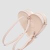 Heart Bag Metallic Shift Leather Backpack