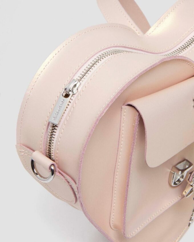 Heart Bag Metallic Shift Leather Backpack