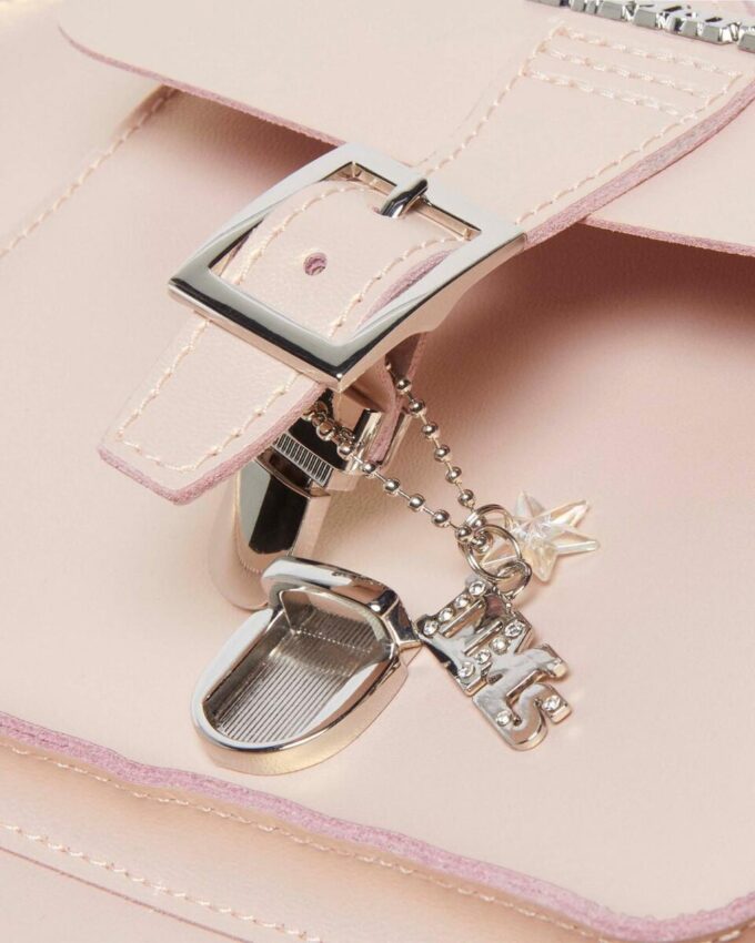 Heart Bag Metallic Shift Leather Backpack