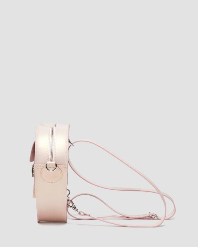 Heart Bag Metallic Shift Leather Backpack