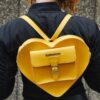 Heart Shaped Hardware Kiev Leather Bag