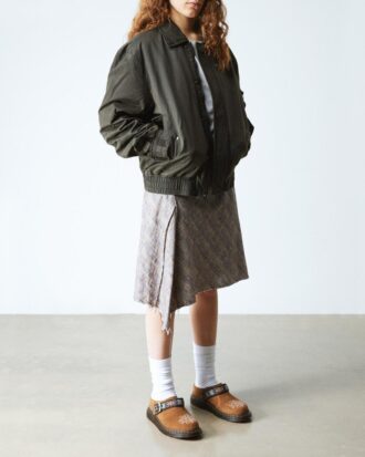 Isham Suede and Jacquard Mules