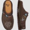 Isham Suede and Jacquard Mules
