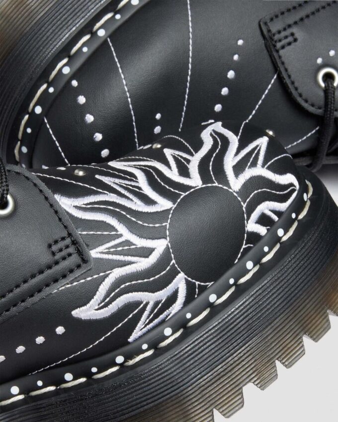 JADON HI SOLAR FLARE Reclaimed Leather Platform Boots