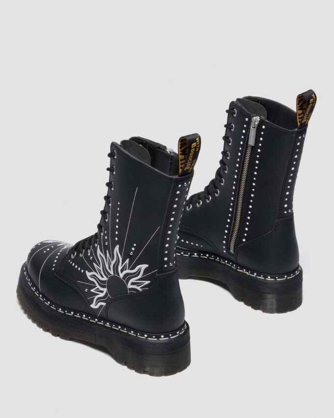 JADON HI SOLAR FLARE Reclaimed Leather Platform Boots