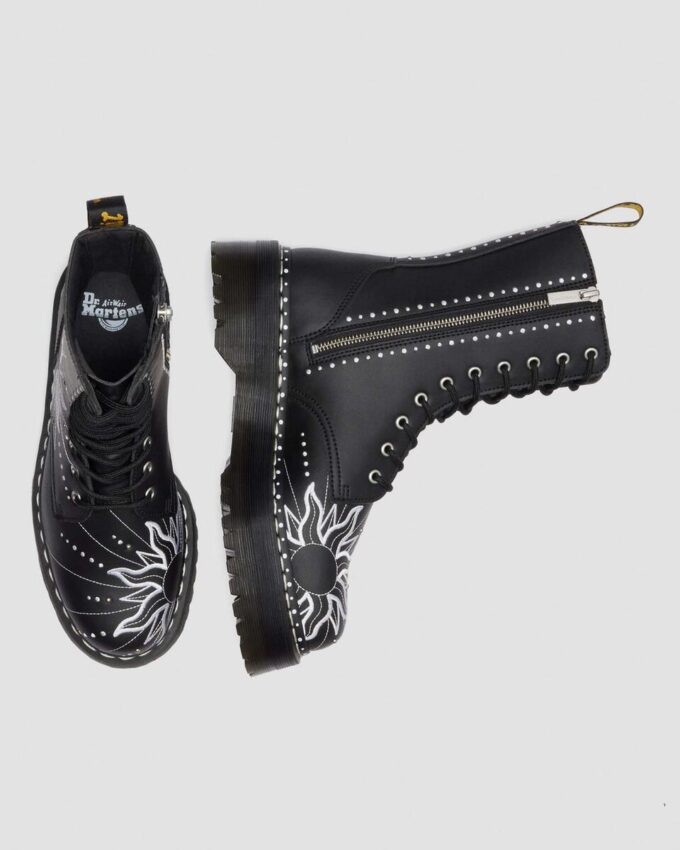 JADON HI SOLAR FLARE Reclaimed Leather Platform Boots