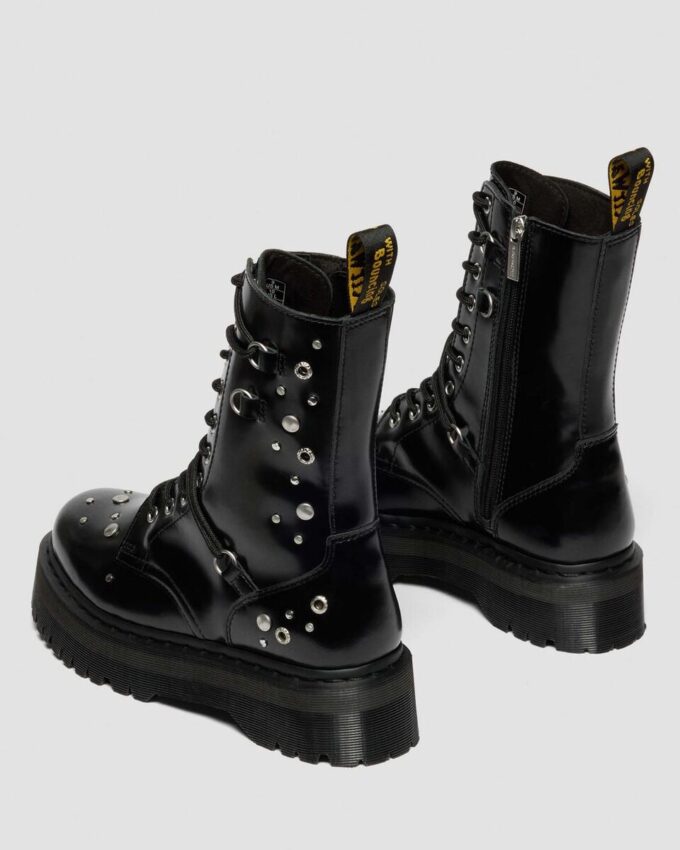 JADON HI Studded Buttero Leather Platform Boots