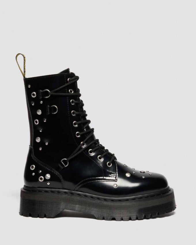 JADON HI Studded Buttero Leather Platform Boots