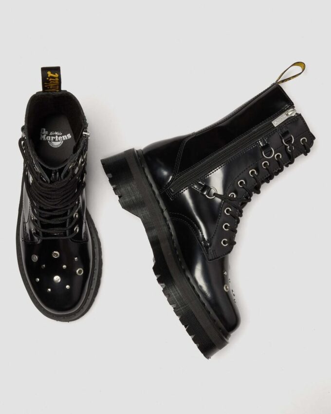 JADON HI Studded Buttero Leather Platform Boots