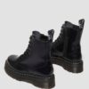 Jadon White Stitch Smooth Leather Platform Boots
