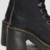 Jesy Sendal Leather Lace Up Flared Heel Boots
