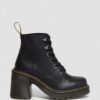 Jesy Sendal Leather Lace Up Flared Heel Boots