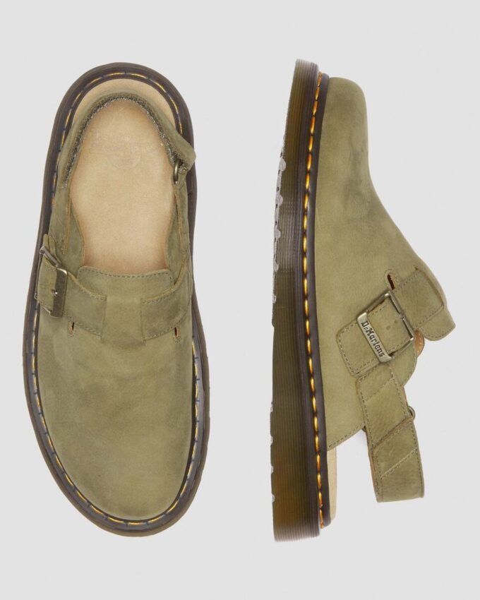 Jorge II Tumbled Nubuck Leather Slingback Mules