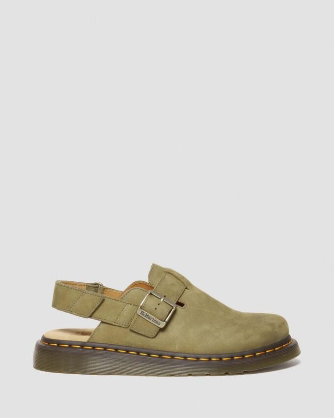 Jorge II Tumbled Nubuck Leather Slingback Mules