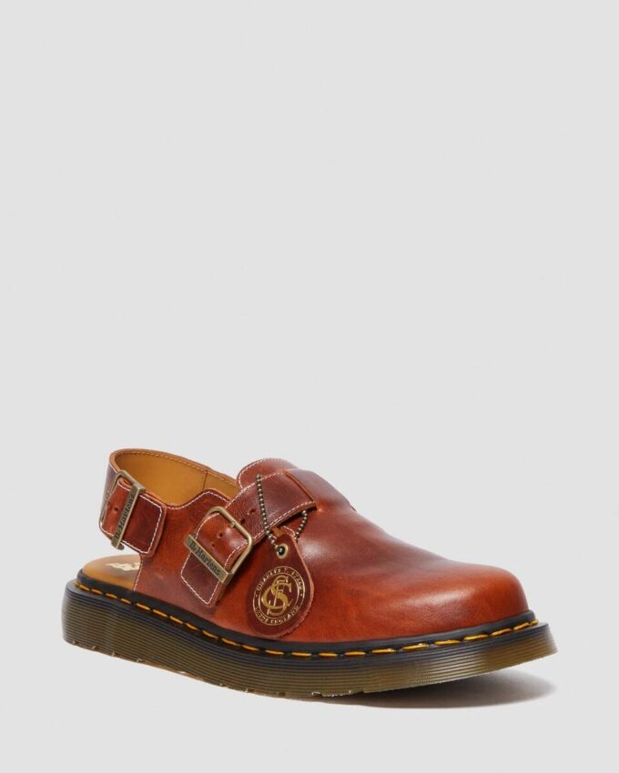 JORGE Made in England Classic Leather Slingback Mules JORGE Made in England Classic Leather Slingback Mules