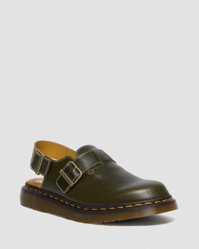 JORGE Made in England Classic Leather Slingback Mules JORGE Made in England Classic Leather Slingback Mules