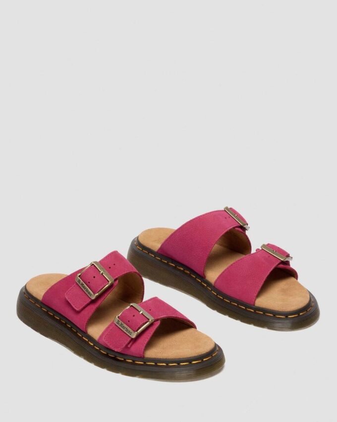 JOSEF Nubuck Leather Slide Sandals JOSEF Nubuck Leather Slide Sandals