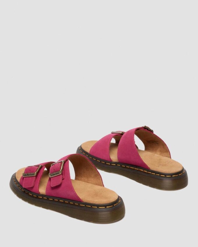 JOSEF Nubuck Leather Slide Sandals JOSEF Nubuck Leather Slide Sandals