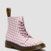 JUNIOR 1460 Gingham Leather Boots