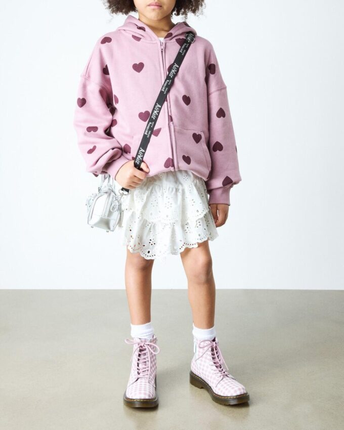 JUNIOR 1460 Gingham Leather Boots