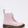 JUNIOR 1460 Gingham Leather Boots