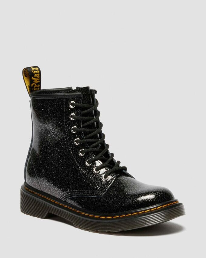 JUNIOR 1460 GLITTER PATENT LEATHER BOOTS
