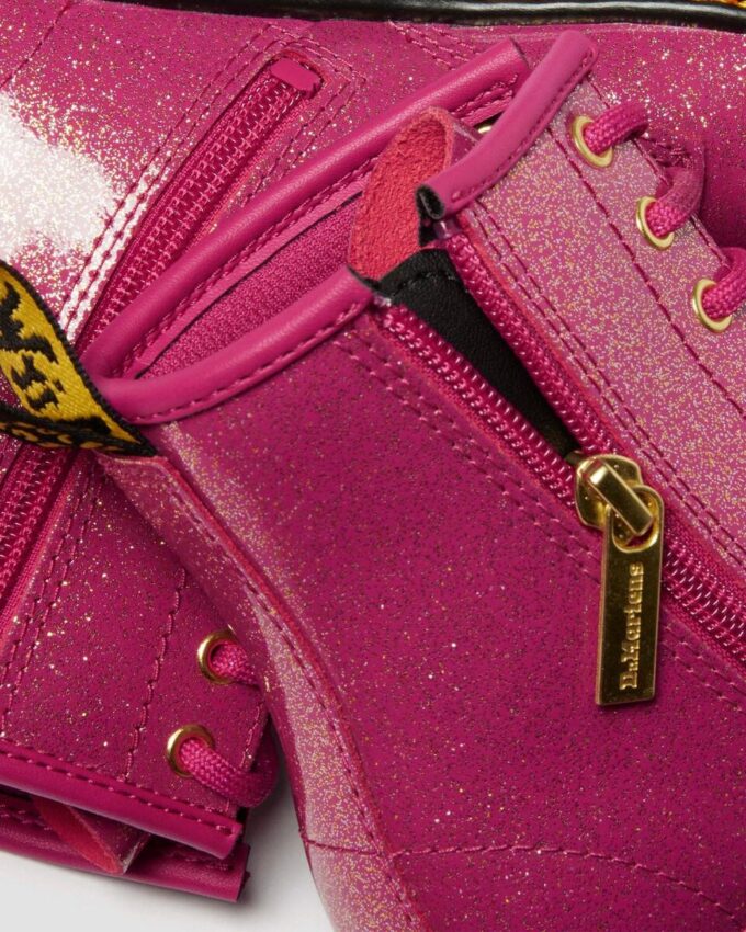 JUNIOR 1460 GLITTER PATENT LEATHER BOOTS