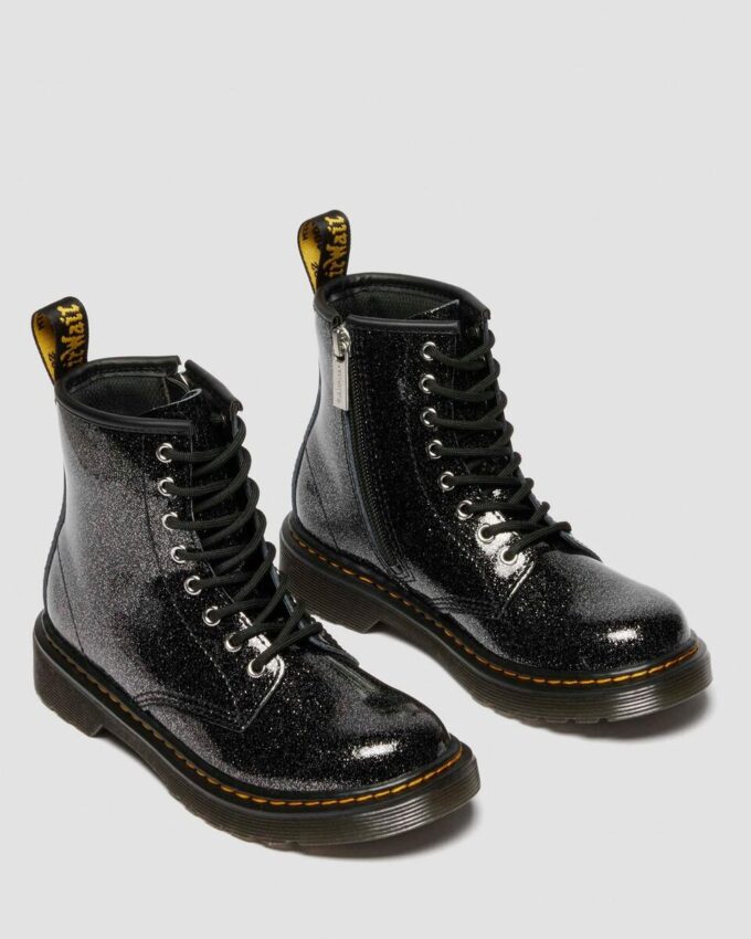 JUNIOR 1460 GLITTER PATENT LEATHER BOOTS