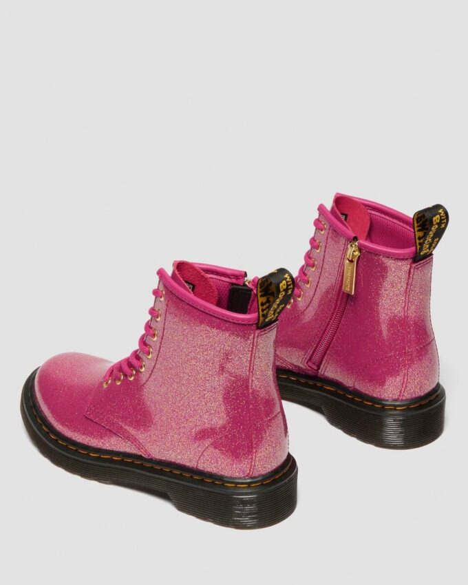 JUNIOR 1460 GLITTER PATENT LEATHER BOOTS