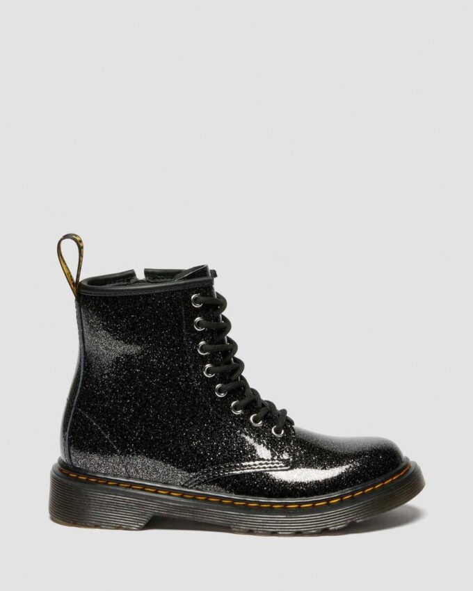 JUNIOR 1460 GLITTER PATENT LEATHER BOOTS