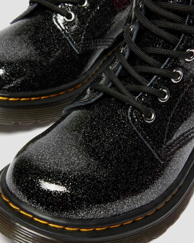 JUNIOR 1460 GLITTER PATENT LEATHER BOOTS