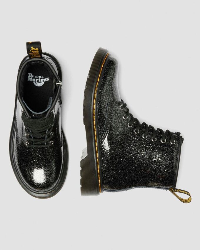 JUNIOR 1460 GLITTER PATENT LEATHER BOOTS