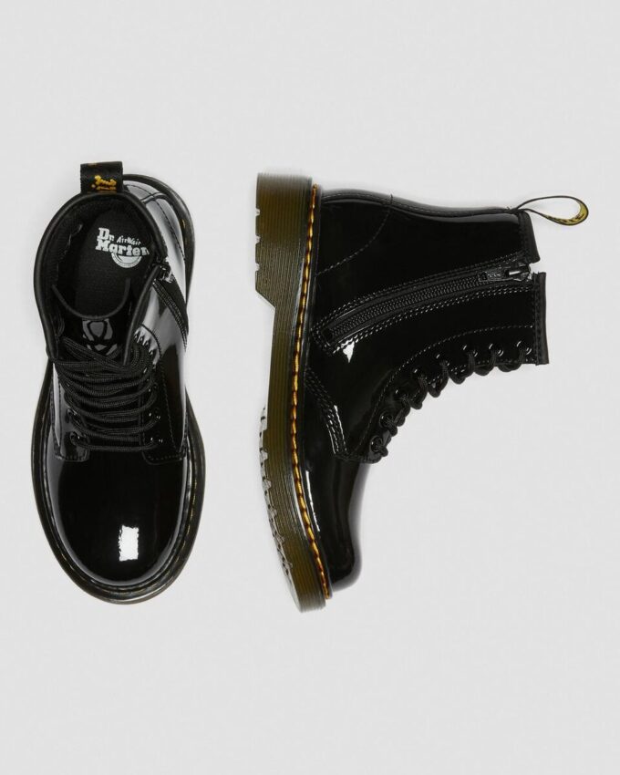 Junior 1460 Patent Leather Lace Up Boots