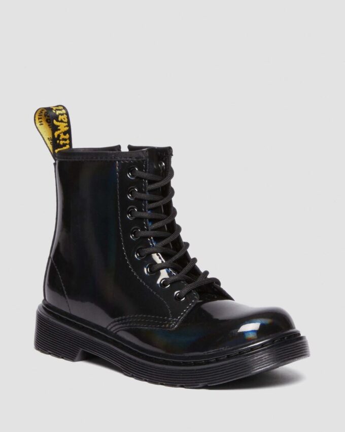 JUNIOR 1460 RAINBOW Patent Leather Lace Up Boots JUNIOR 1460 RAINBOW Patent Leather Lace Up Boots