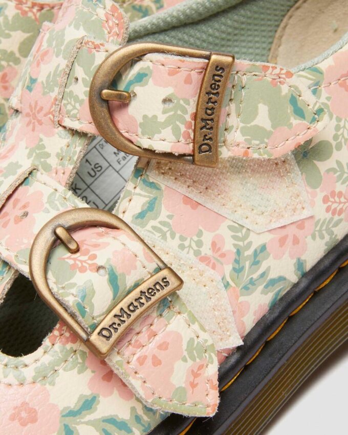 Junior 8053 Floral Leather Mary Jane Shoes
