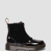 Junior Heart Nappa Patent Leather Pull-on Boots