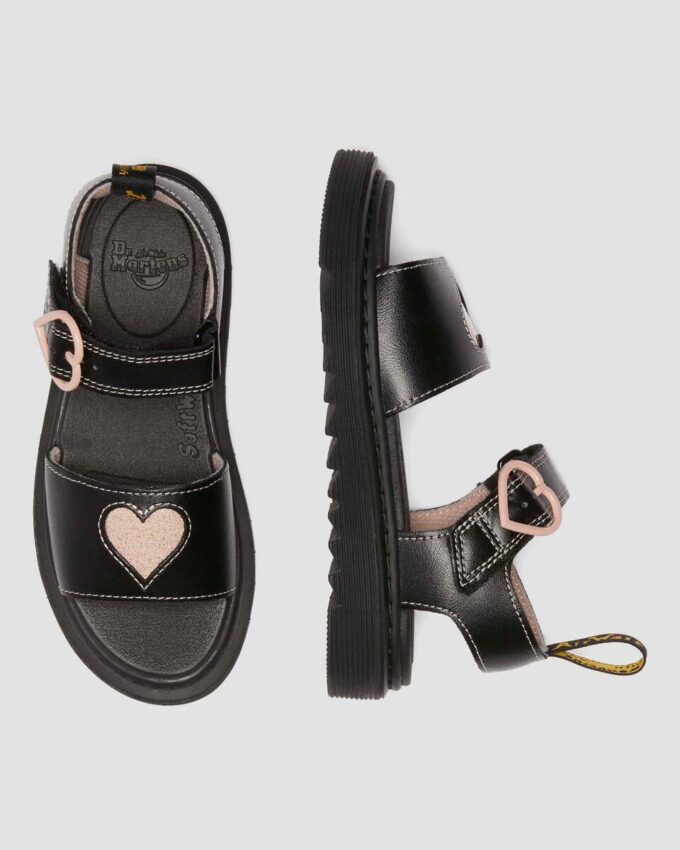 Junior Marlowe Hearts Leather Sandals