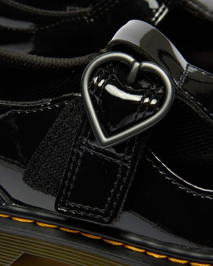 JUNIOR POLLEY II Heart Patent Leather Shoes