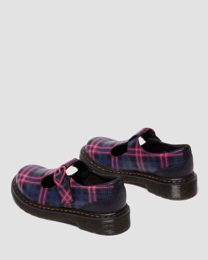 JUNIOR POLLEY II Pink Tartan Mary Jane Shoes