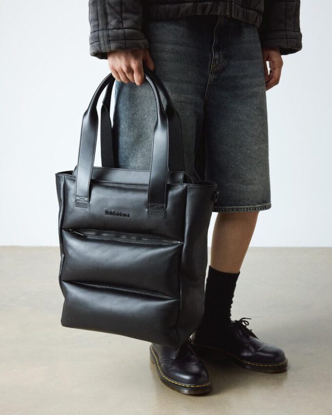 Leather Tote Padded Leather Bag