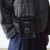 Leather Vertical Crossbody Bag
