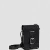 Leather Vertical Crossbody Bag