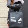 LOVE MY DOCS Leather Tote Bag