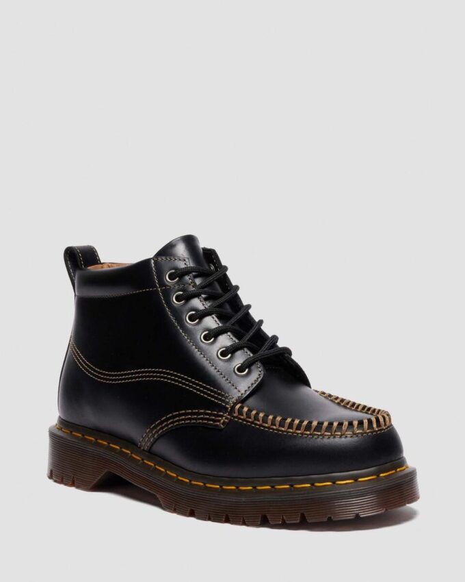 LOWELL CHUKKA Moc Toe Leather Ankle Boots