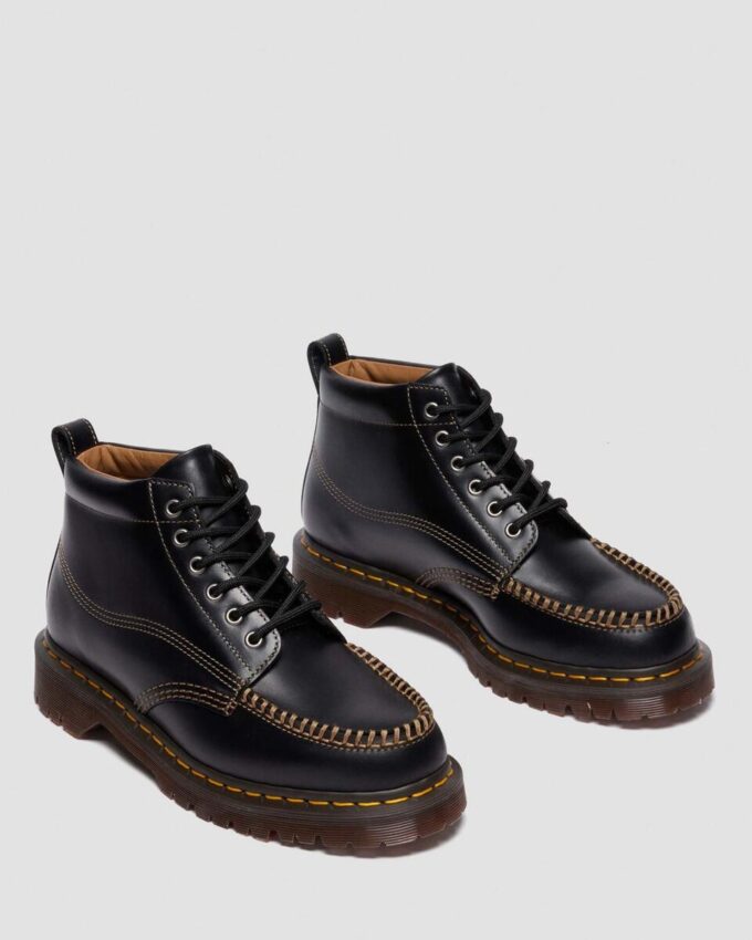 LOWELL CHUKKA Moc Toe Leather Ankle Boots